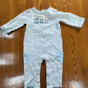 Janie and Jack Designer Striped Kid’s One Piece (3-6 mos, Like New)